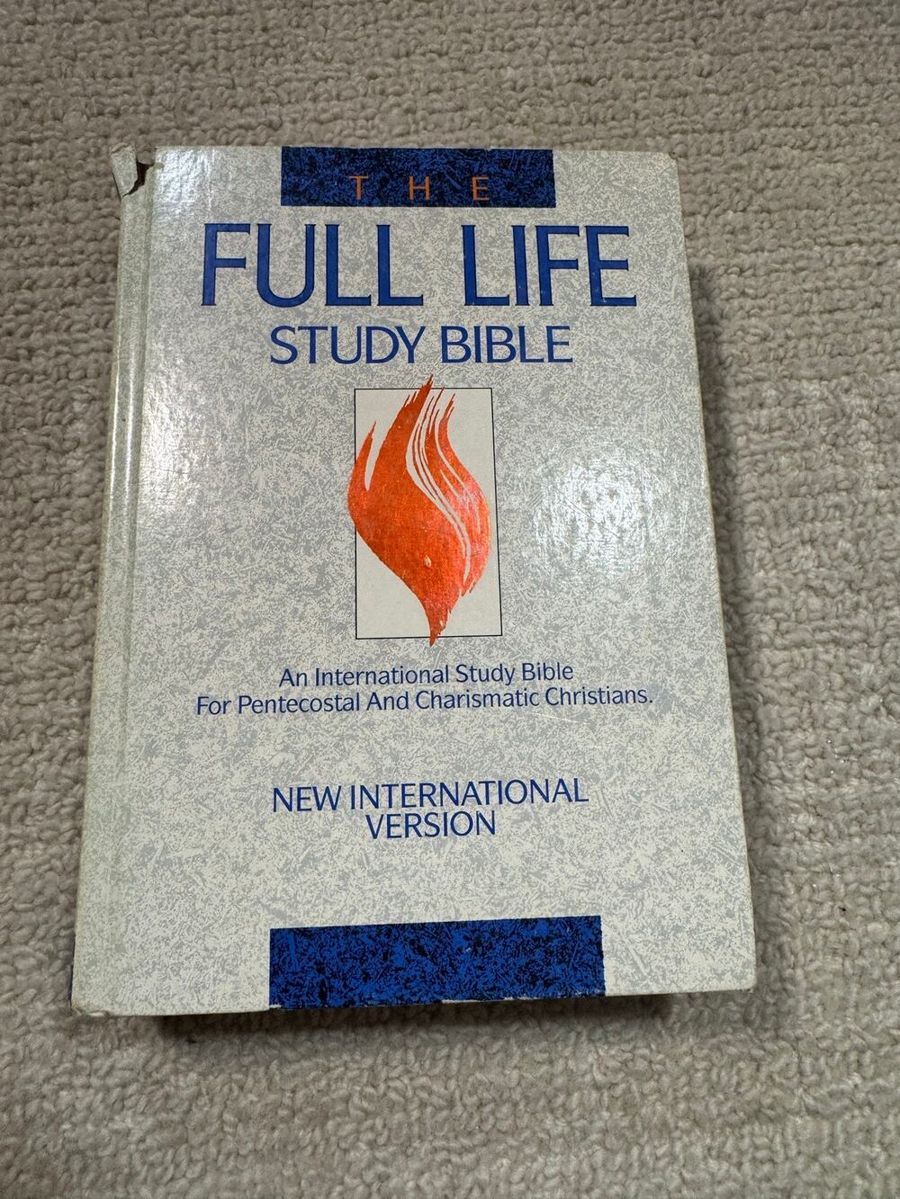 Vintage 1992 The Full Life Study Bible NIV Hardcover Pentecostal Charismatic